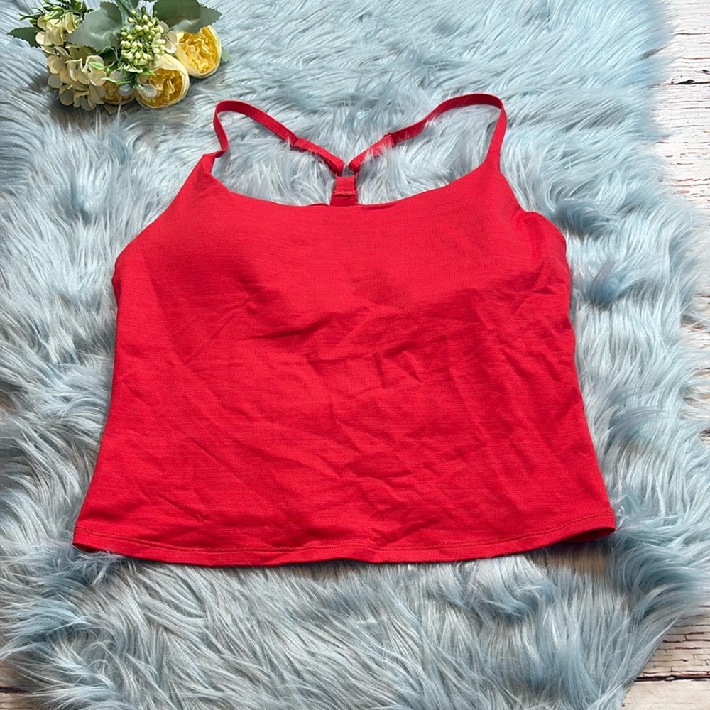 Outdoor Voices Flow Red Crop Tank sz M